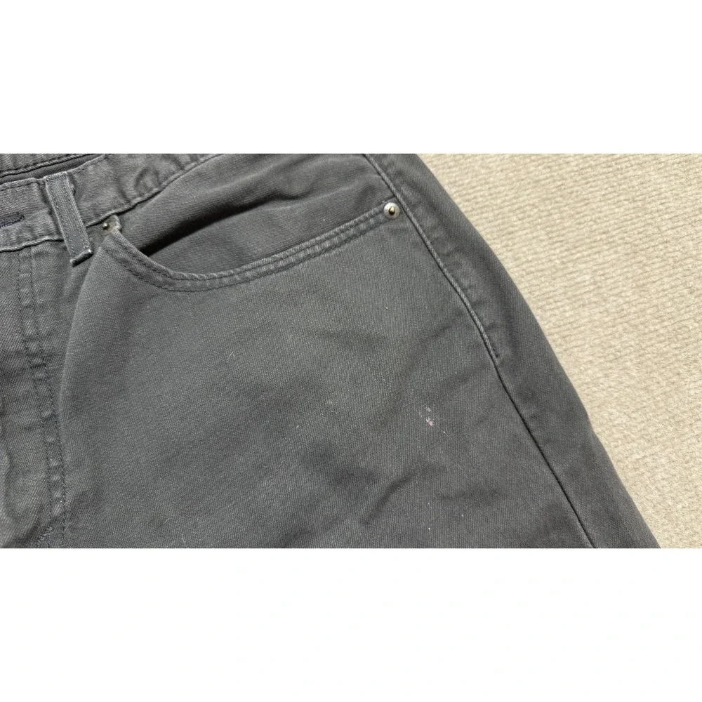 Levis 505 Jeans Mens 36x30 Gray Denim Regular Fit Straight Leg Dark Wash Classic